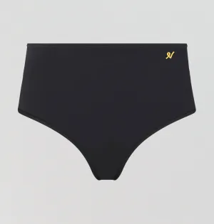 Invisible microfibre high waist brief [Black]