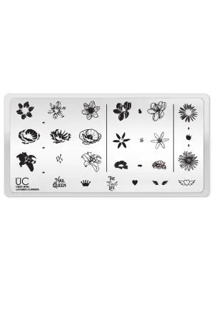 Layered Flowers - Uber Chic Mini Stamping Plate